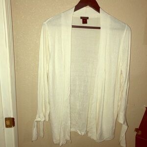 Belted Sleeve Ann Taylor Cardigan